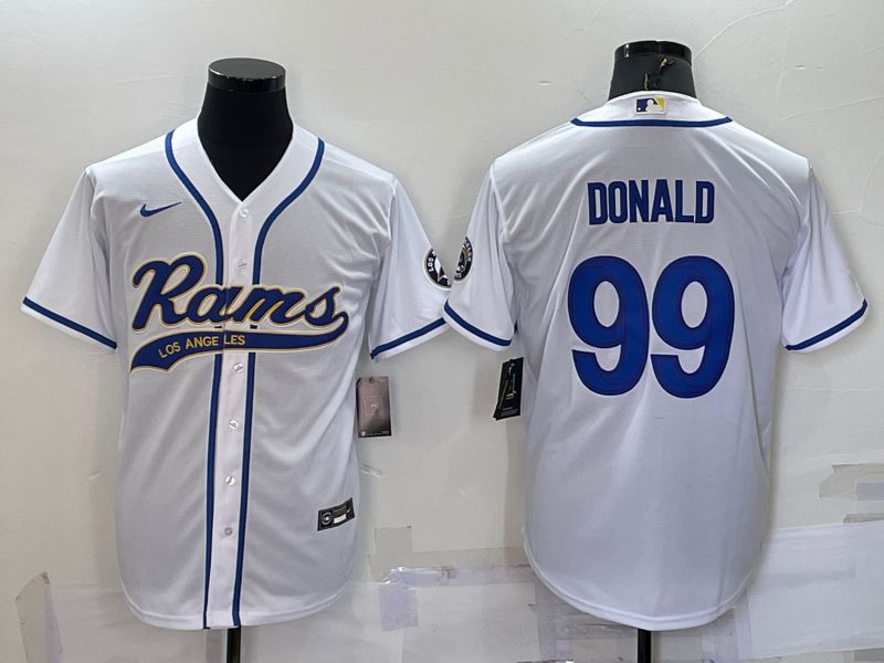 Men Los Angeles Rams #99 Donald White 2022 Nike Co branded NFL Jerseys->los angeles rams->NFL Jersey